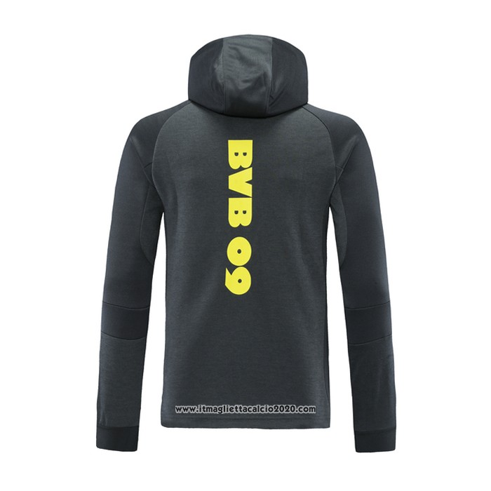 Giacca con Capucha Borussia Dortmund 2021 2022 Grigio